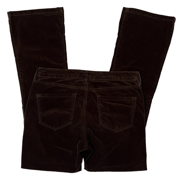 Y2K chocolate brown stretchy velvet style pants - Picture 3 of 3